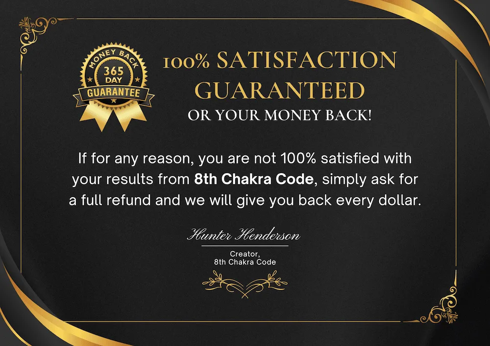 8th Chakra Code Days-Money-Back